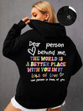 Dear Person Behind Me" Mental Health Awareness Oversized Hoodie - Truly Yours