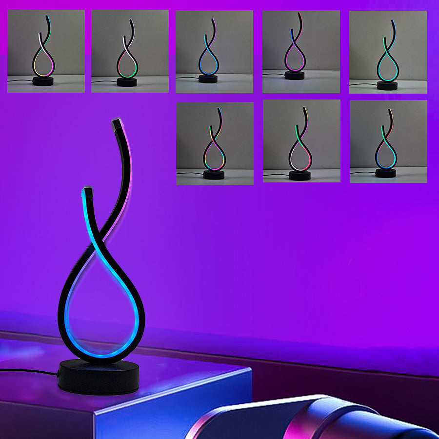 Modern Infinity LED Desk Lamp – USB Powered Colour Changing Light Led light