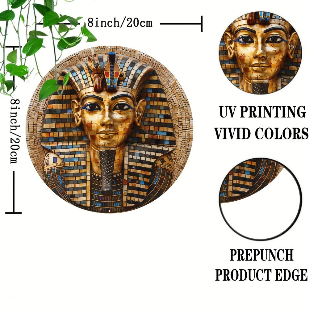 Egyptian Pharaoh Tutankhamun Mosaic Wall Sign Wall art