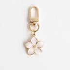 Gold Tone Enamel Flower Bag Charms - 5 Colours