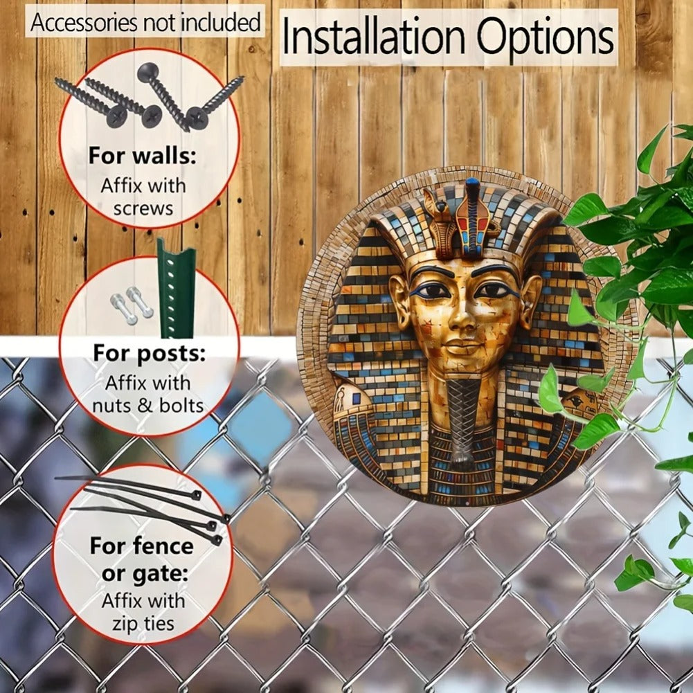 Egyptian Pharaoh Tutankhamun Mosaic Wall Sign Wall art