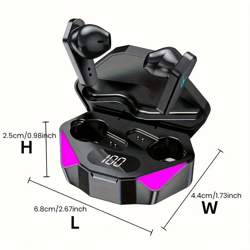 X15 LED Gaming Wireless Earbuds – Bluetooth 5.0 Noise Cancelling Headset with Charging Case - Truly Yours