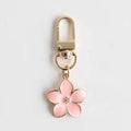 Gold Tone Enamel Flower Bag Charms - 5 Colours