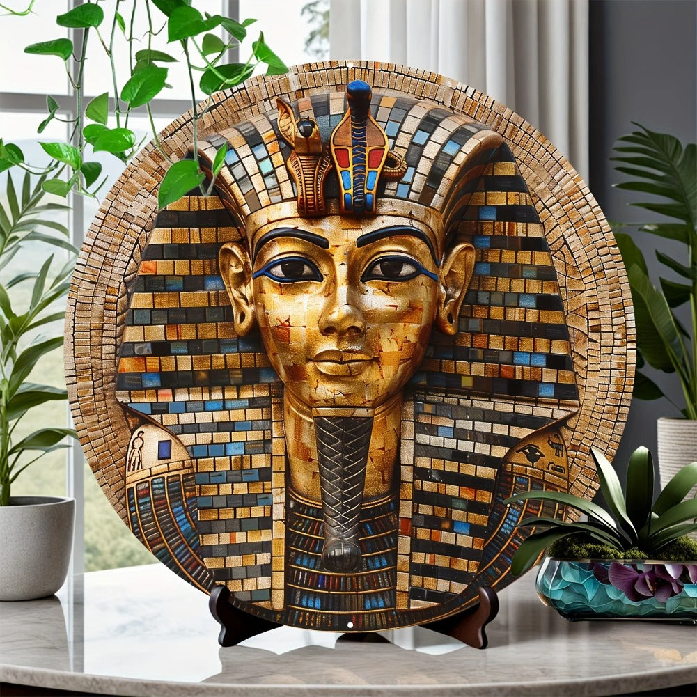 Egyptian Pharaoh Tutankhamun Mosaic Wall Sign Wall art