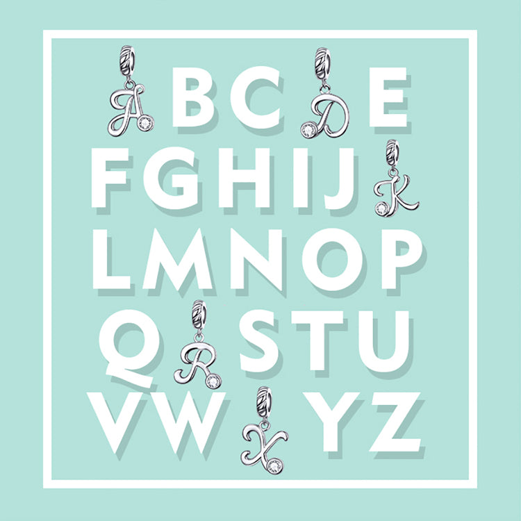 925 Sterling Silver Initial Necklace - Truly Yours