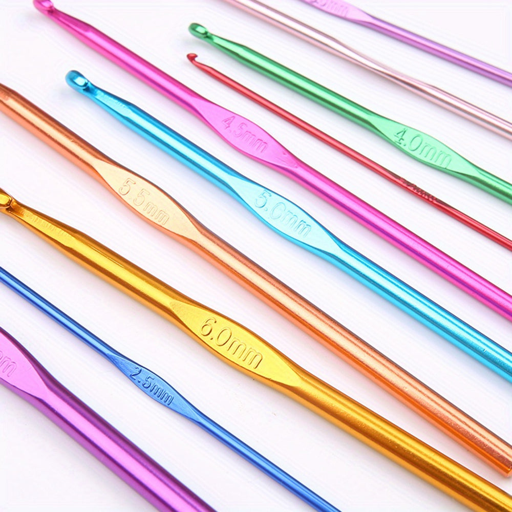 22-Pc Complete Crochet Hook Kit with Zippered Carrying Case Crochet