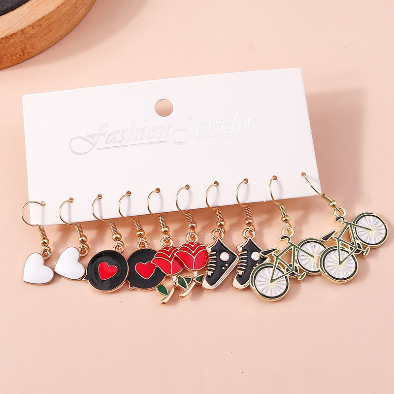 5 Pairs Novelty Earrings - Various Designs - Truly Yours