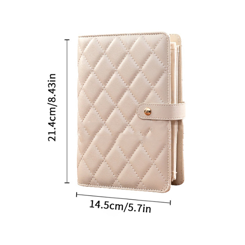 PU Leather Quilted Jewellery Book - Portable Organizer for Necklaces, Earrings & Rings (21.4cm x 14.5cm) - Truly Yours