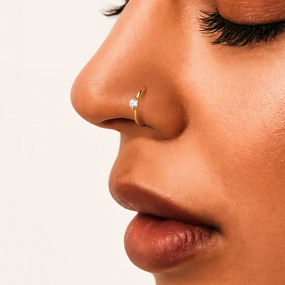 925 Silver Nose Rings Gold Colour - Truly Yours
