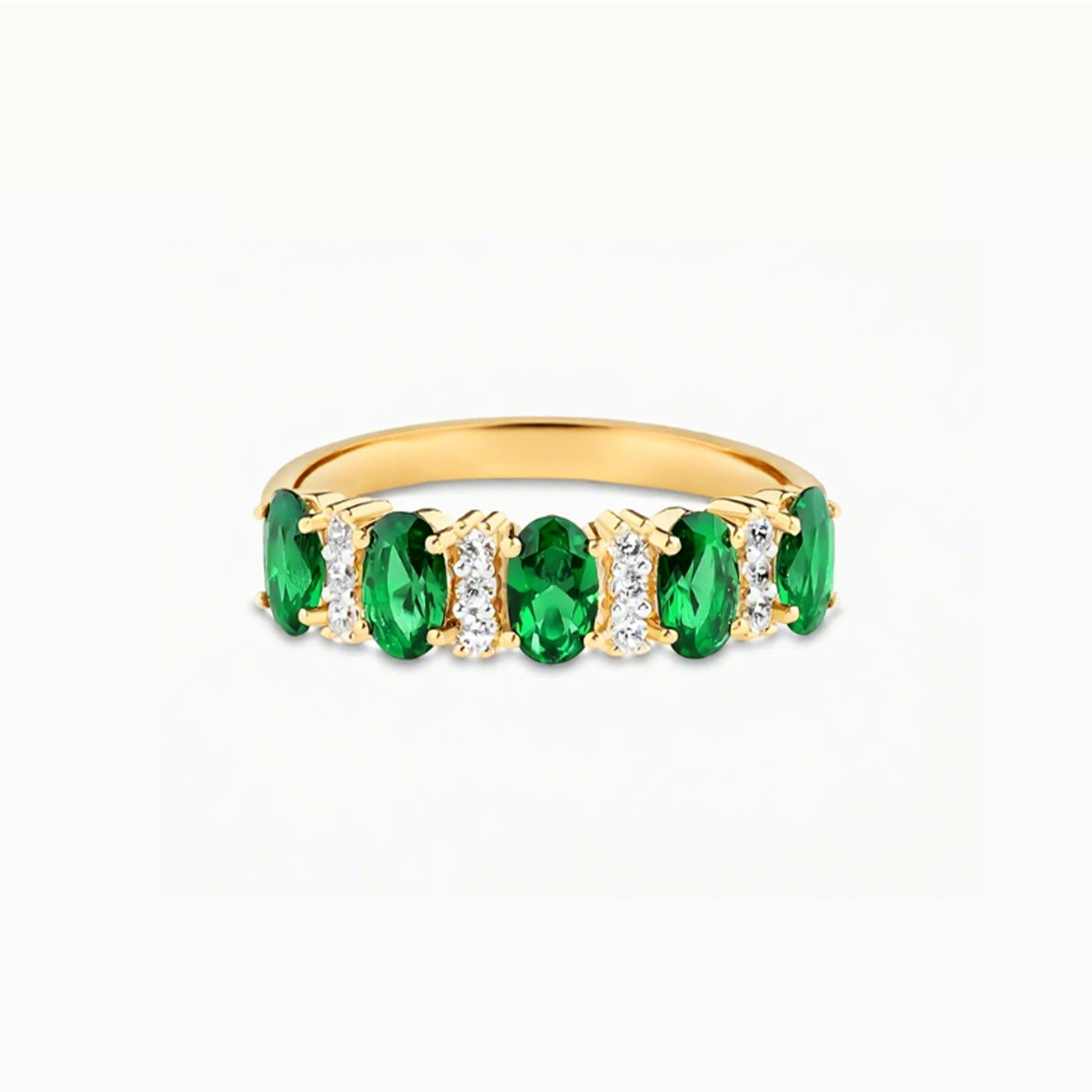 Luxury Oval Cut Red Gemstone Statement Rings in 925 Sterling Silver & 18k Gold Plated - Truly Yours