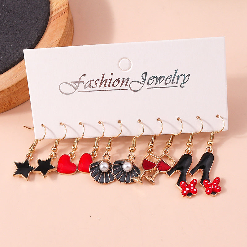 5 Pairs Novelty Earrings - Various Designs