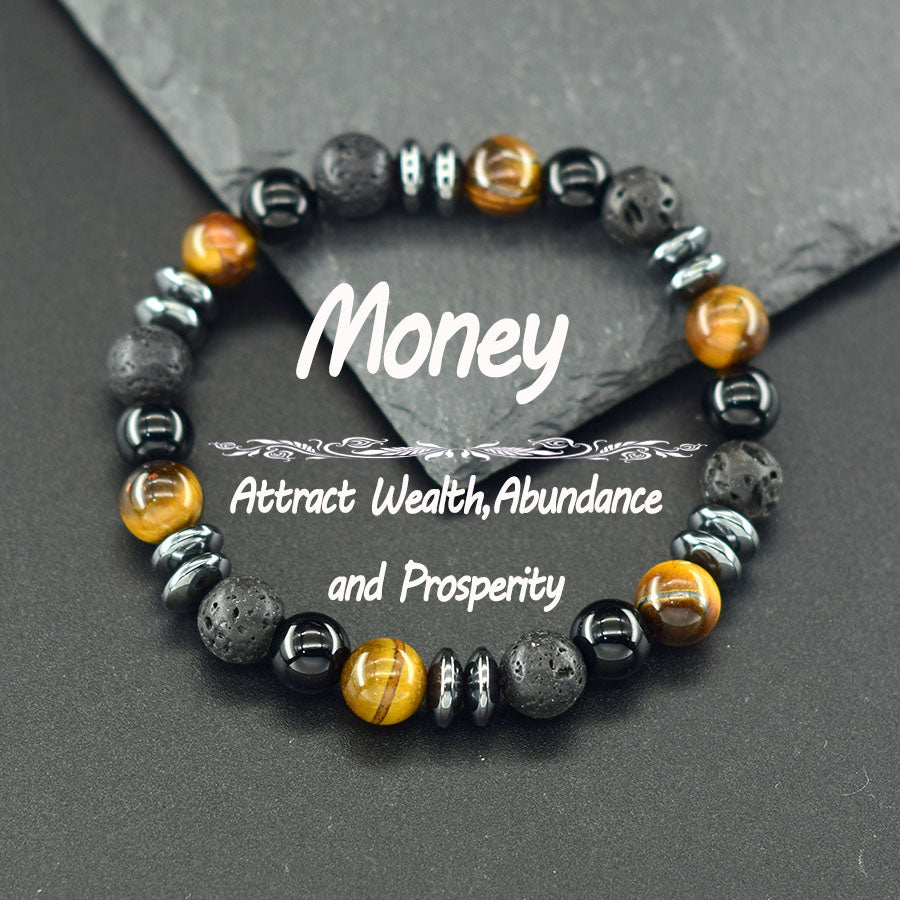Natural Stone Healing Energy Bracelets for Men & Women