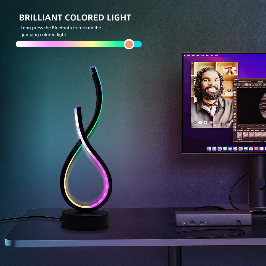 Modern Infinity LED Desk Lamp – USB Powered Colour Changing Light Led light