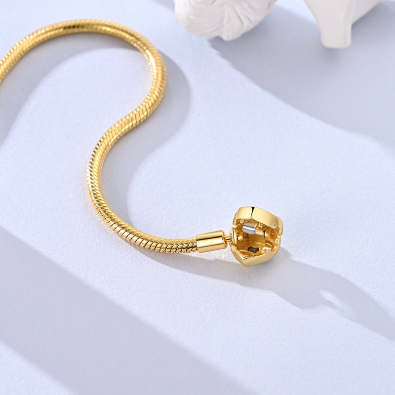 Elegant 925 Sterling Silver Gold-Plated Snake Chain Bracelets - Truly Yours