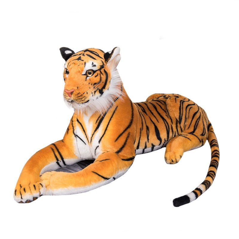 Realistic Orange or White Tiger Plush Toy - 40cm Lifelike Stuffed Animal - Truly Yours