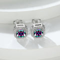 Geometric Zirconia Stud Earrings - Various Colours - Truly Yours