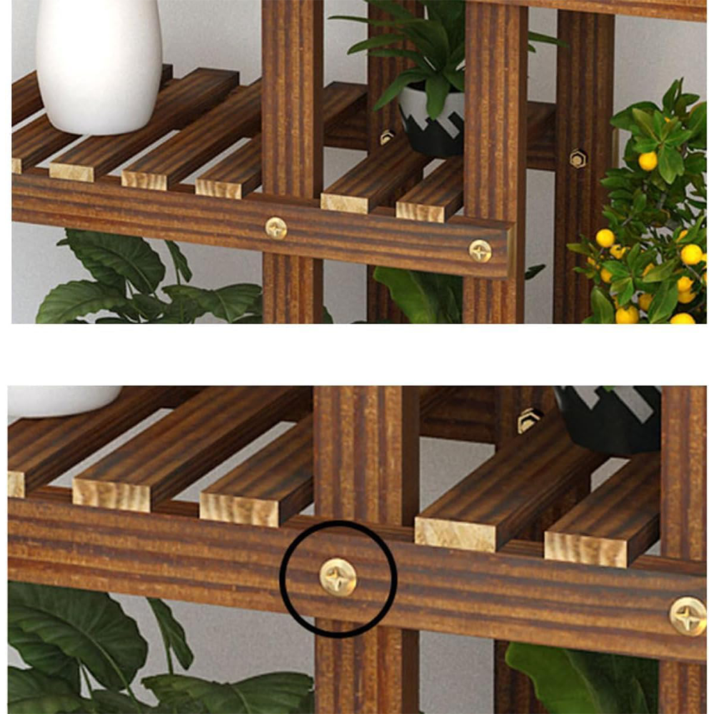 5-Tier Wooden Plant Stand – Multi-Level Indoor Flower & Succulent Display Shelf - Truly Yours