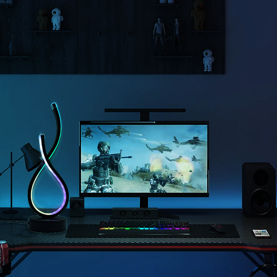 Modern Infinity LED Desk Lamp – USB Powered Colour Changing Light Led light