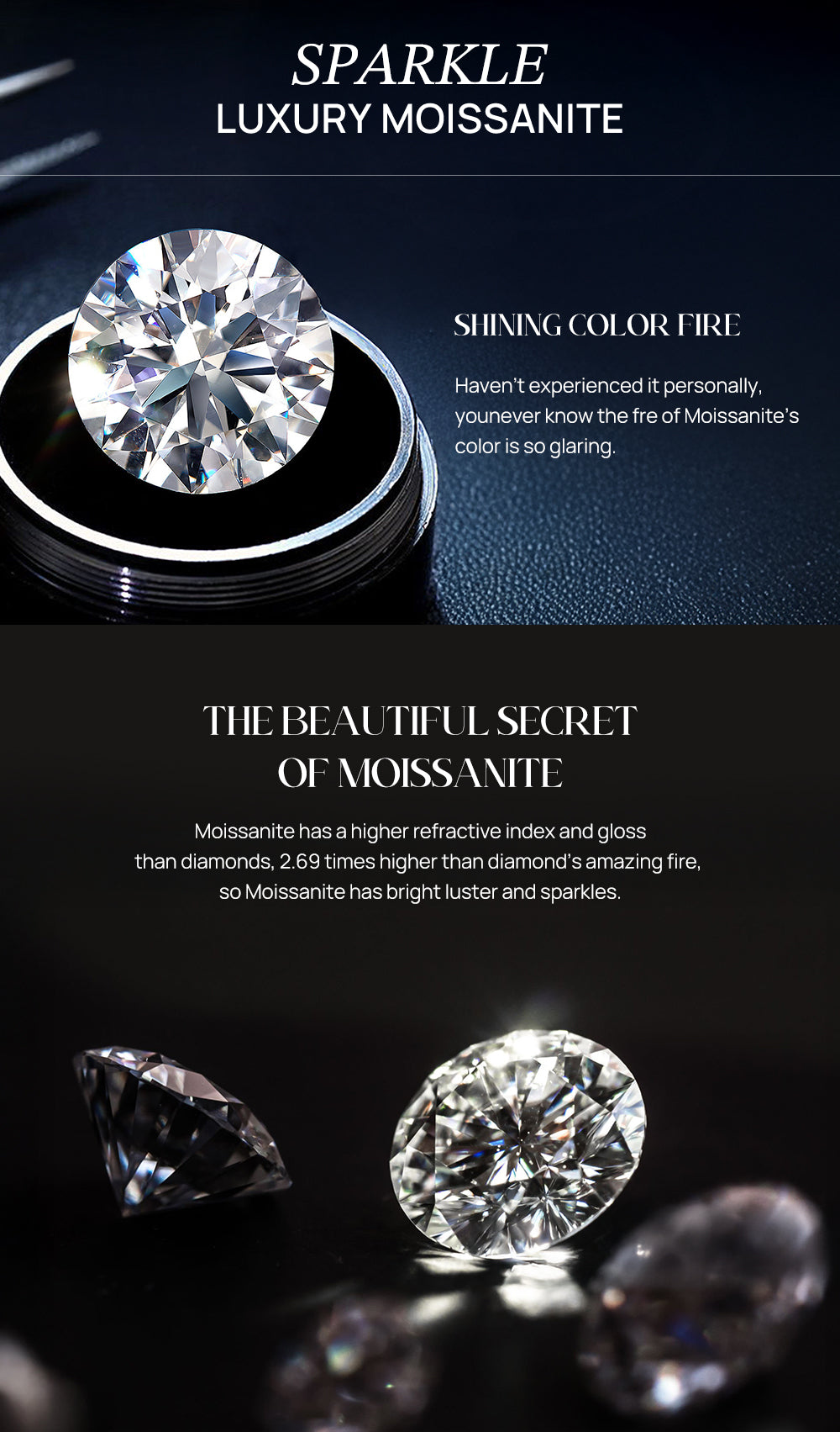 Luxury 925 Sterling Silver Moissanite Huggie Hoops