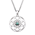 Tibetan Silver Boho Pendant Necklaces - 34" Long Chain - Truly Yours