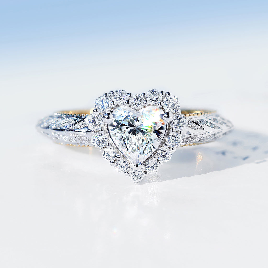 Resizable 925 Sterling Silver Heart Ring with Sparkling Zircon - Truly Yours