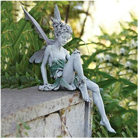 Sitting Fairy Statue, Resin Garden Ornament
