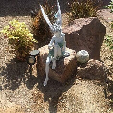 Sitting Fairy Statue, Resin Garden Ornament - Truly Yours
