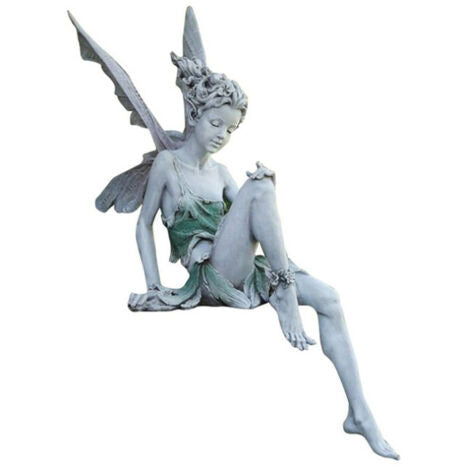 Sitting Fairy Statue, Resin Garden Ornament - Truly Yours