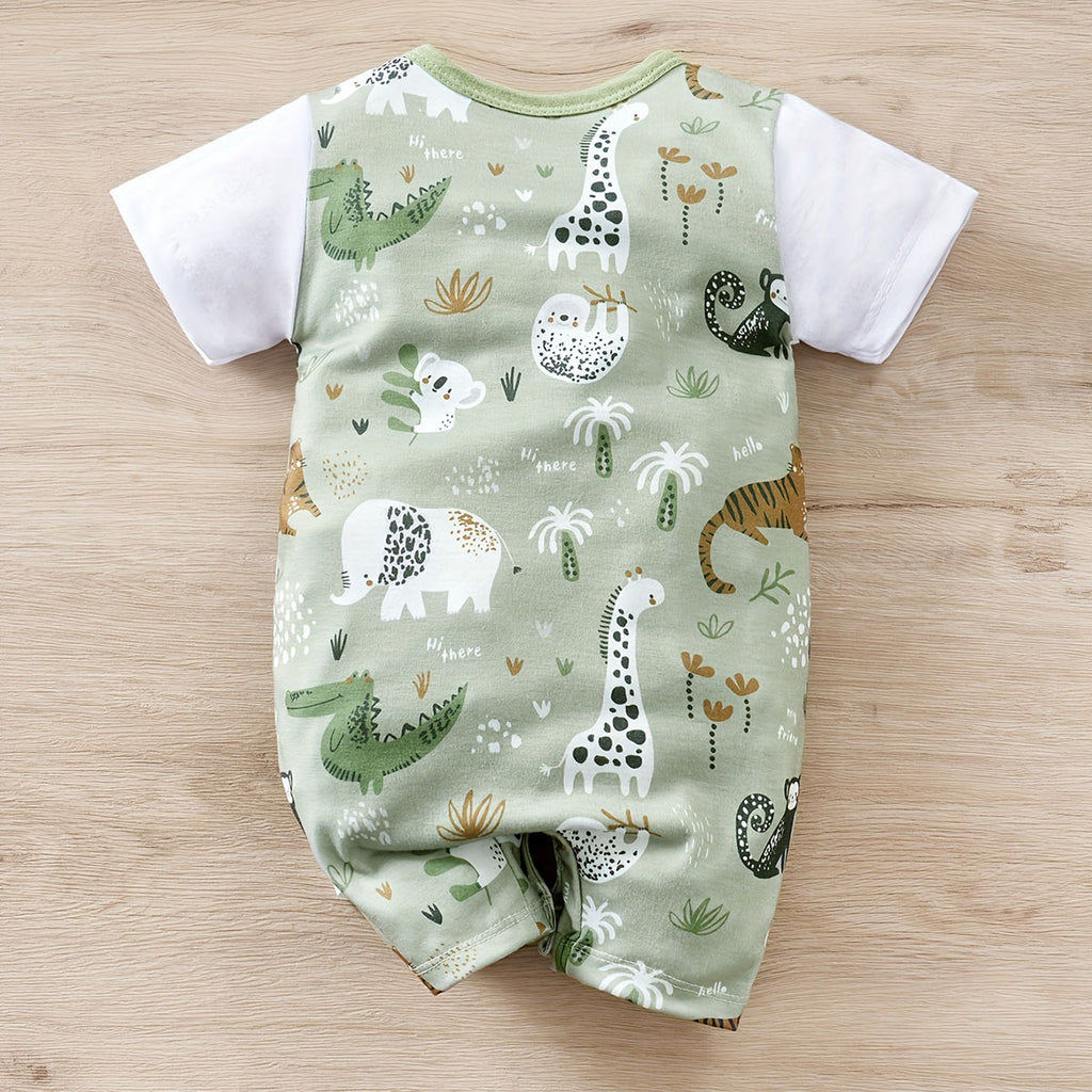 Safari Friends Baby Romper & T-Shirt Set