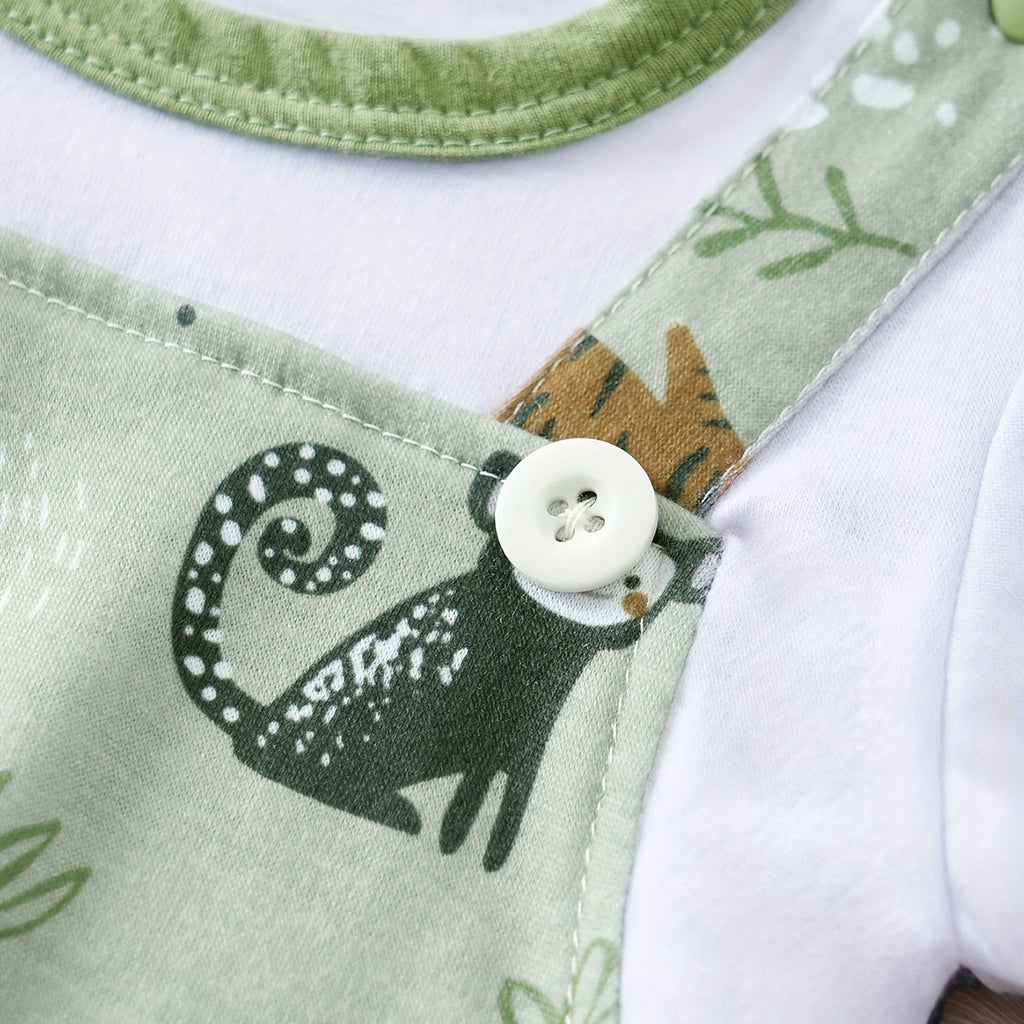 Safari Friends Baby Romper & T-Shirt Set