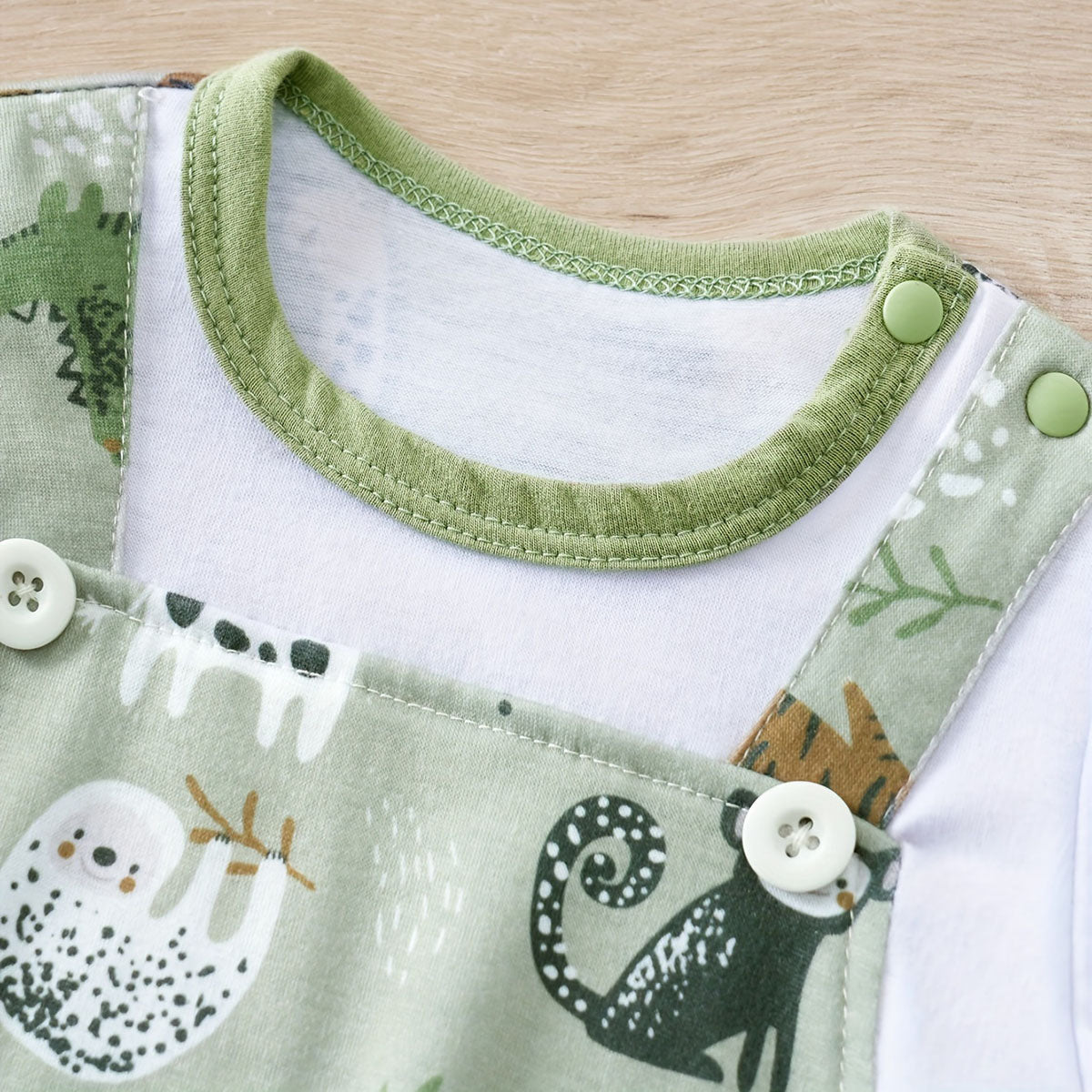 Safari Friends Baby Romper & T-Shirt Set