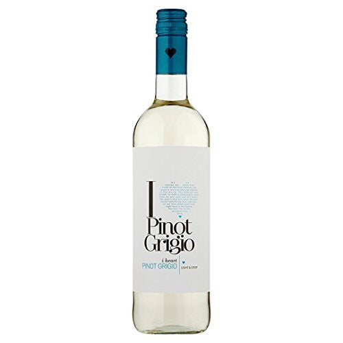 I Heart Pinot Grigio White Wine (Case of 6 x 75cl Bottles)