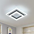 24W Modern Ceiling Lamp, Square LED Ceiling Lights for Bedroom Hallway Office Kitchen Living Room, Cold White 6500K - Truly Yours