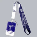💙 Hidden Disability Awareness Lanyard & ID Holder – Supportive Neck Strap Keychain for Keys, ID Cards & Phones 💙 - Truly Yours