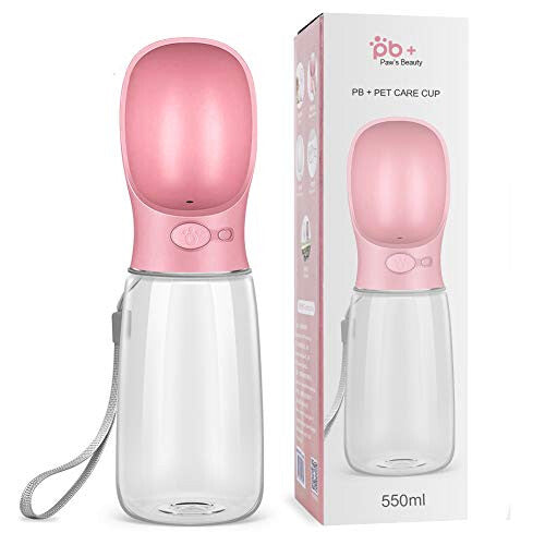 🐾 Portable Dog Water Bottle 550ml – Leakproof Travel Water Dispenser for Dogs & Puppies ✨