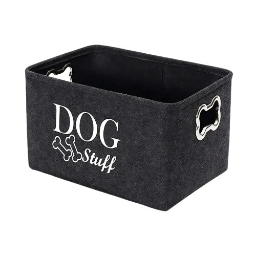 🐾 Dog Toy Storage Basket – Large Pet Toy Organiser Bin with Handles for Dog Accessories & Supplies ✨ - Truly Yours