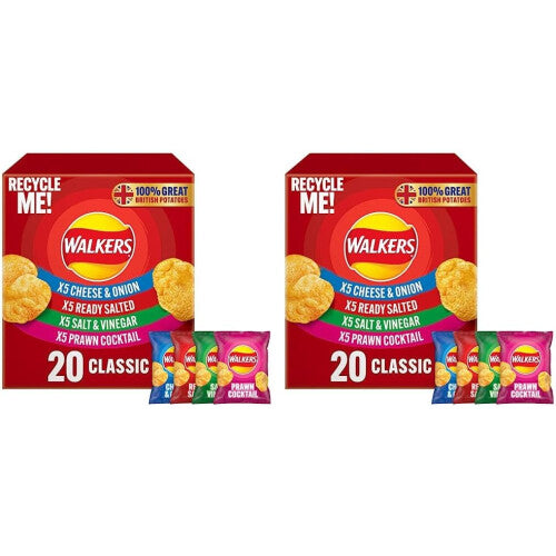 🥔 Walkers Classic Variety Crisps Multipack – 40 Bags of Favourite Flavours ✨