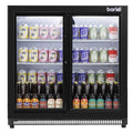 🍹 Baridi Double Door Drinks Fridge – 190L Back Bar Cooler with Sliding Glass Doors ✨ - Truly Yours