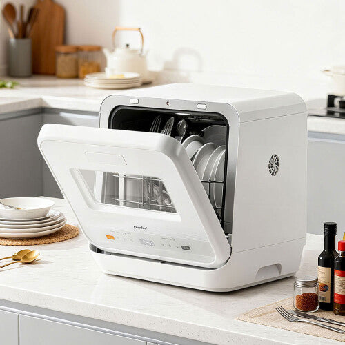 5L Countertop Dishwasher – Compact Tabletop Dishwasher with 6 Wash Programs