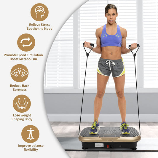 Elite VibeSlim Whole Body Vibration Plate – Full Body Fitness & Weight Loss Exercise Machine 💪✨ - Truly Yours