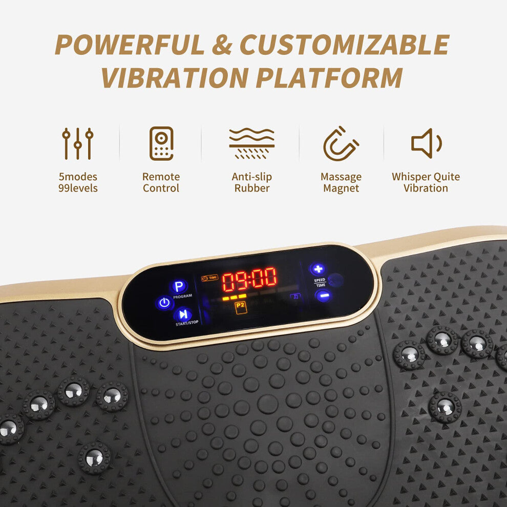 Elite VibeSlim Whole Body Vibration Plate – Full Body Fitness & Weight Loss Exercise Machine 💪✨