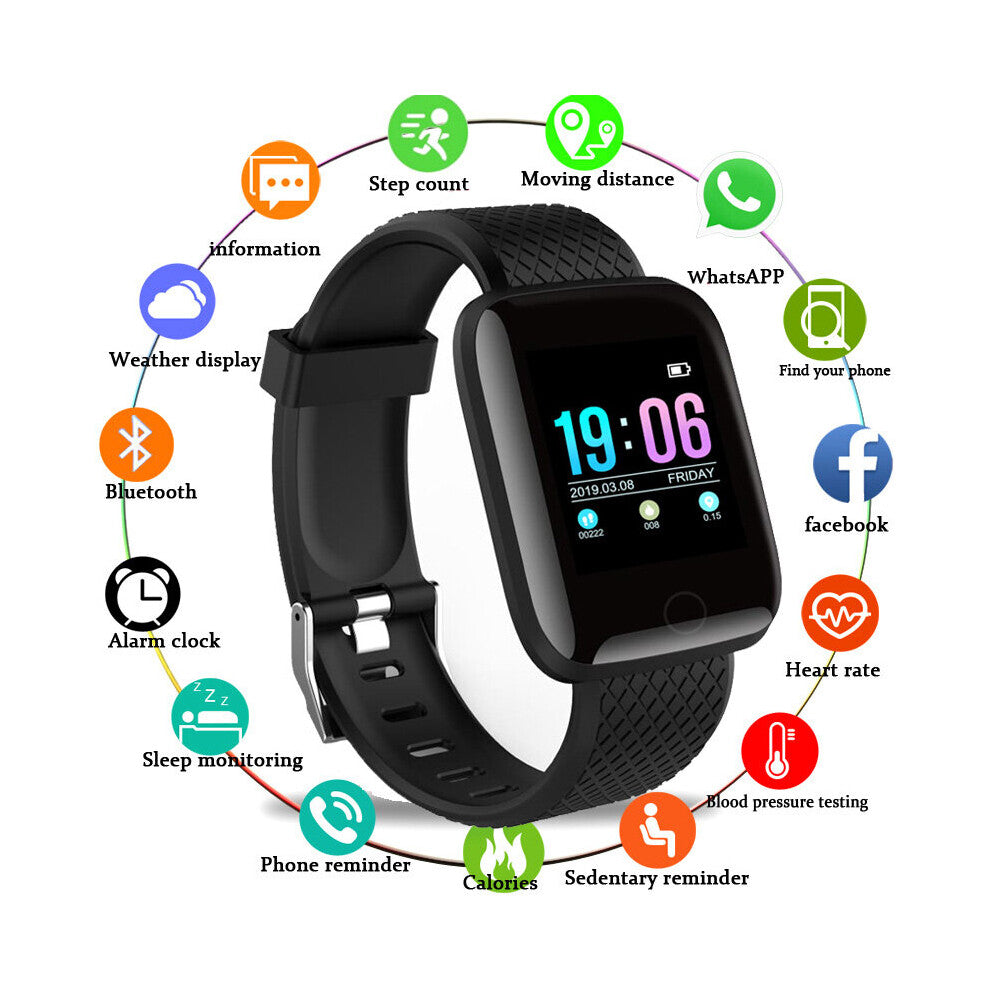 Smart Fitness Watch with Heart Rate & Blood Pressure Monitor ⌚💪