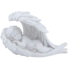 Guardian Angel Cherub Statue – Peaceful Wings Memorial Ornament for Home & Garden