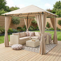 Water Resistant Gazebo With Curtains l - Truly Yours