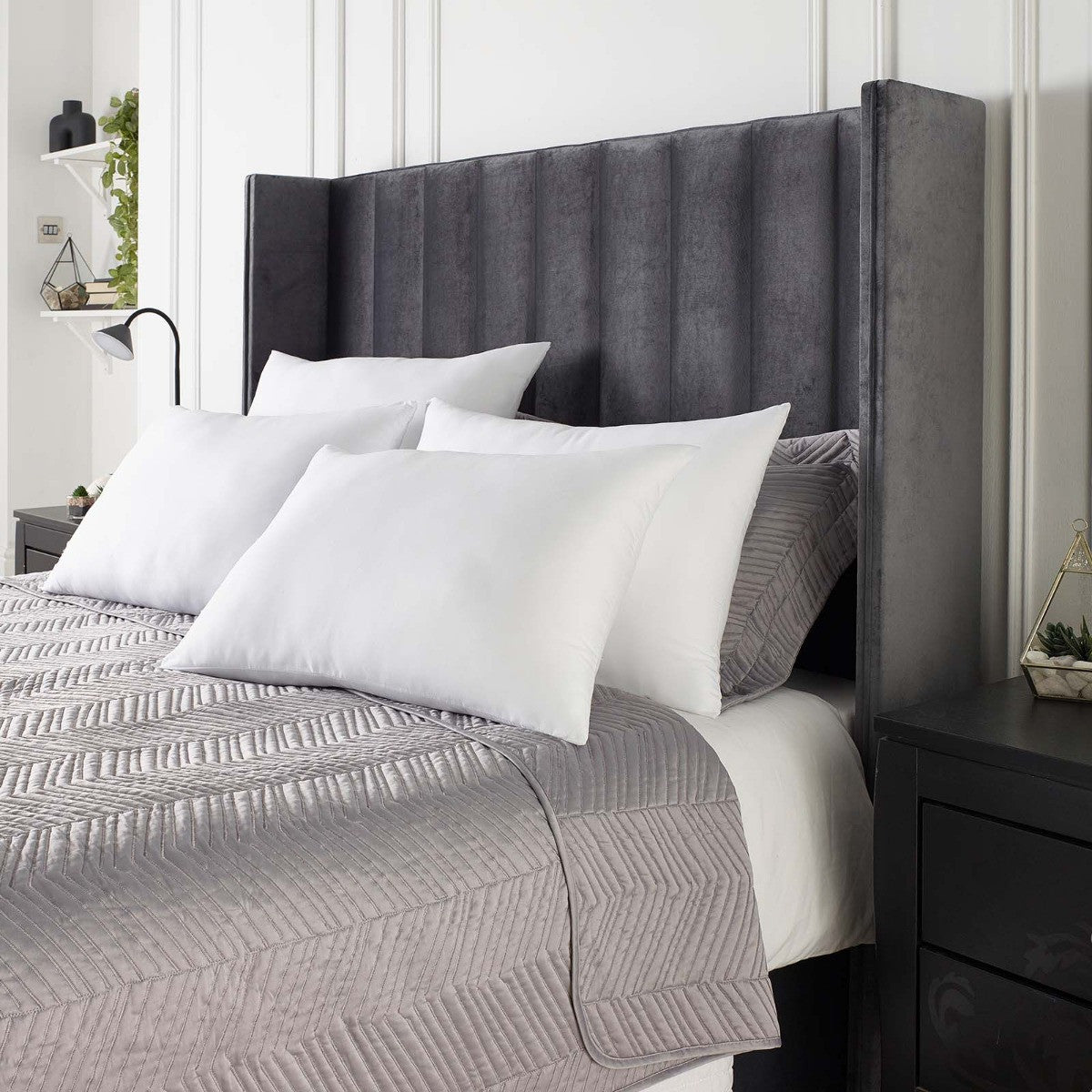 Memory Foam Core Pillows - White