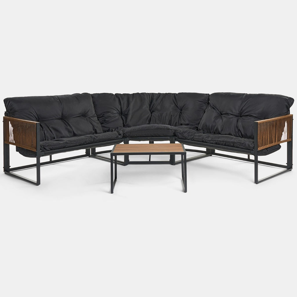 Santorini 5 Seater Corner Sofa Set with Table - Truly Yours