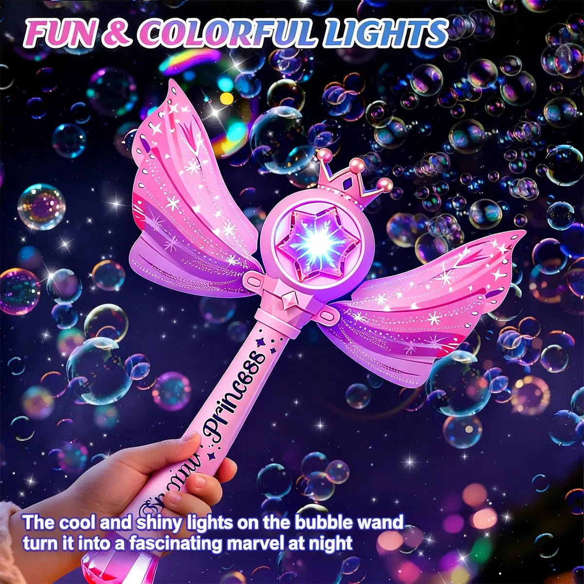 PRINCESS MAGIC BUBBLE WAND