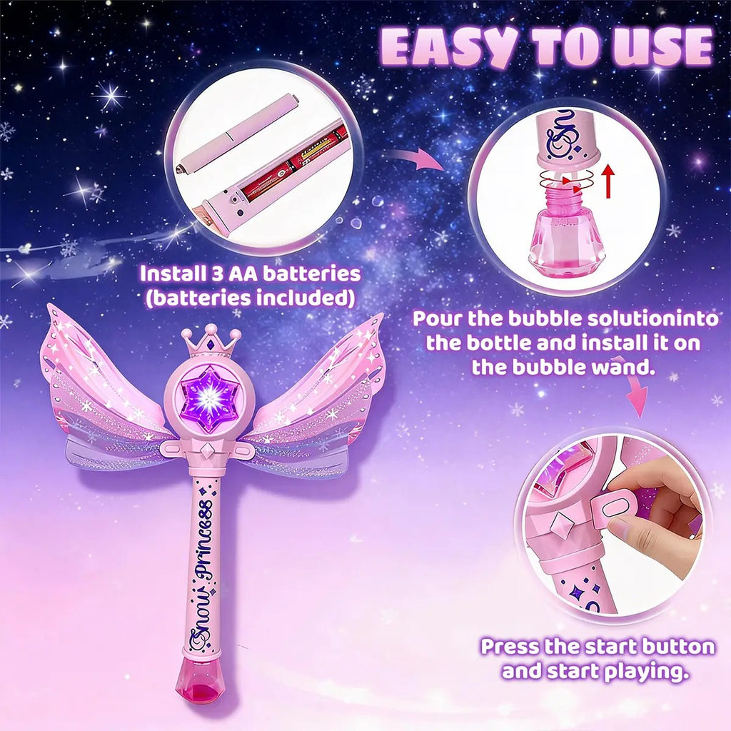 PRINCESS MAGIC BUBBLE WAND