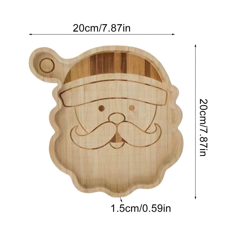 Santa Cookie Plate – Festive Christmas Serving Platter