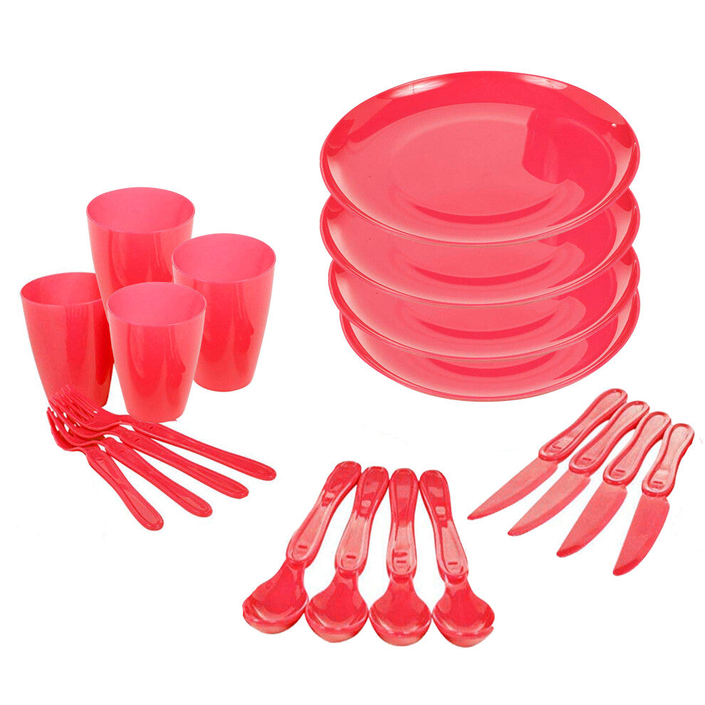 21pc Geezy Plastic Picnic Set With Storage Box